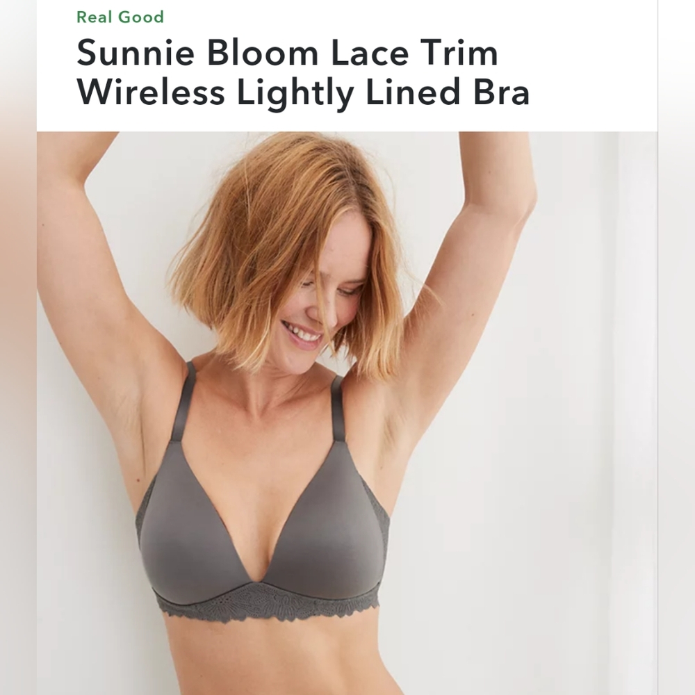 Aerie Sunnie Lace Wireless Bra